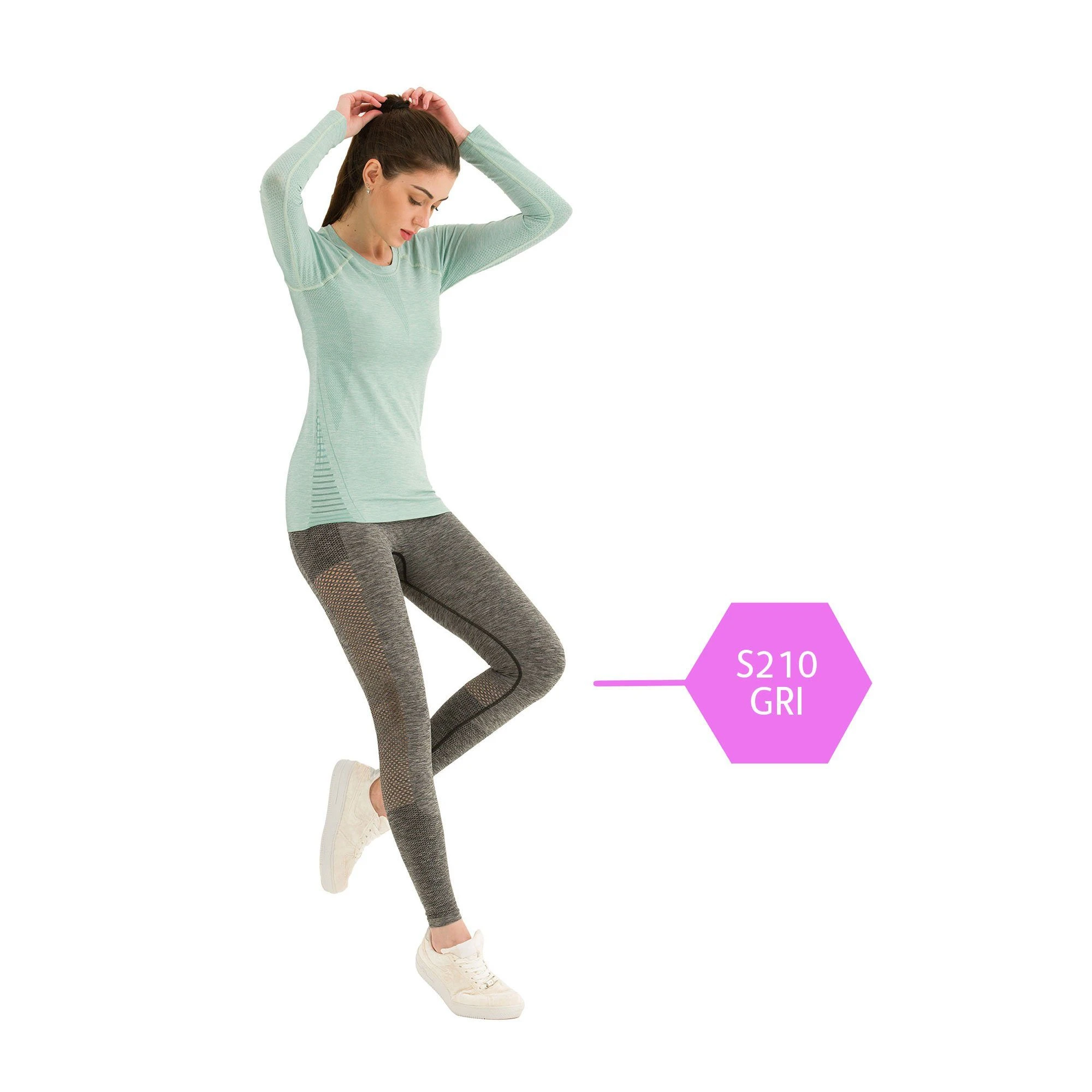 Yeni Inci Seamless Leggings S210 Nahtlose Leggings Sport Yoga Fitness Seamless Leggings – Bild 3