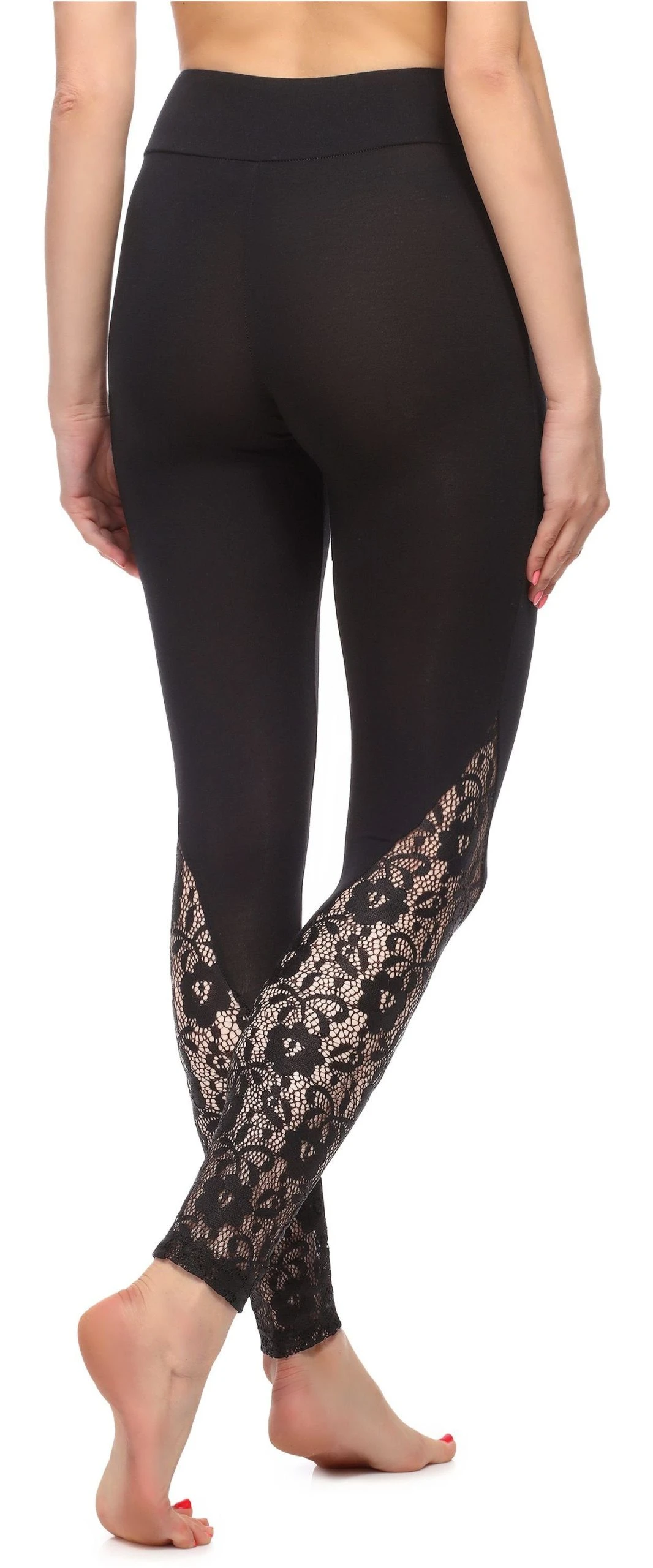 Merry Style Leggings Damen Lange Leggings Aus Viskose MS10-306 (1-tlg) Elastischer Bund – Bild 2