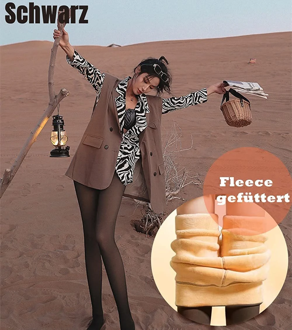 GLiving Thermoleggings Strumpfhosen Damen Thermo Strumpfhose Gefüttert Nylon Thermoleggings – Bild 2