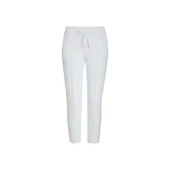 Cambio Stoffhose Weiß Regular (1-tlg)
