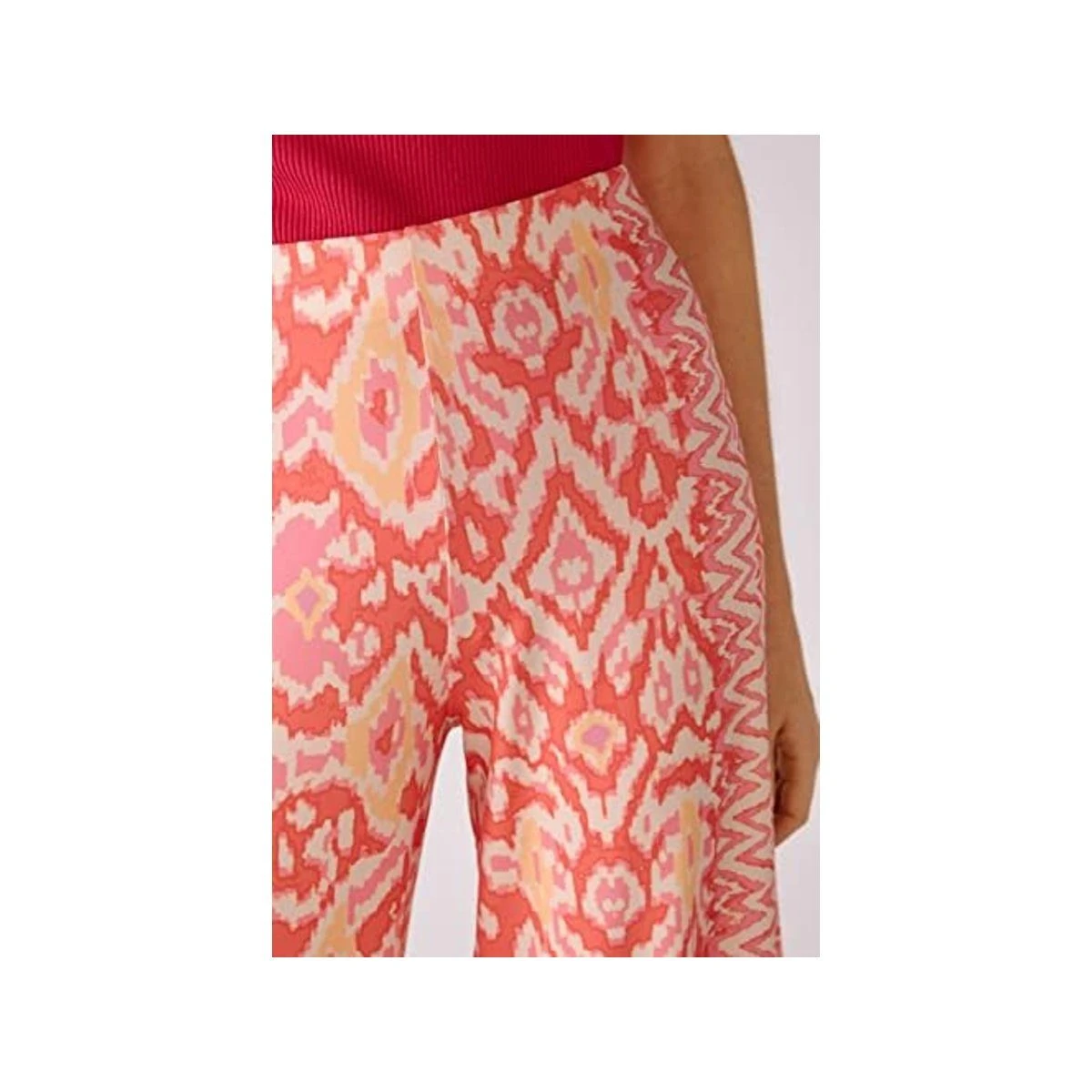 Oui Stoffhose Orange Regular (1-tlg) – Bild 5