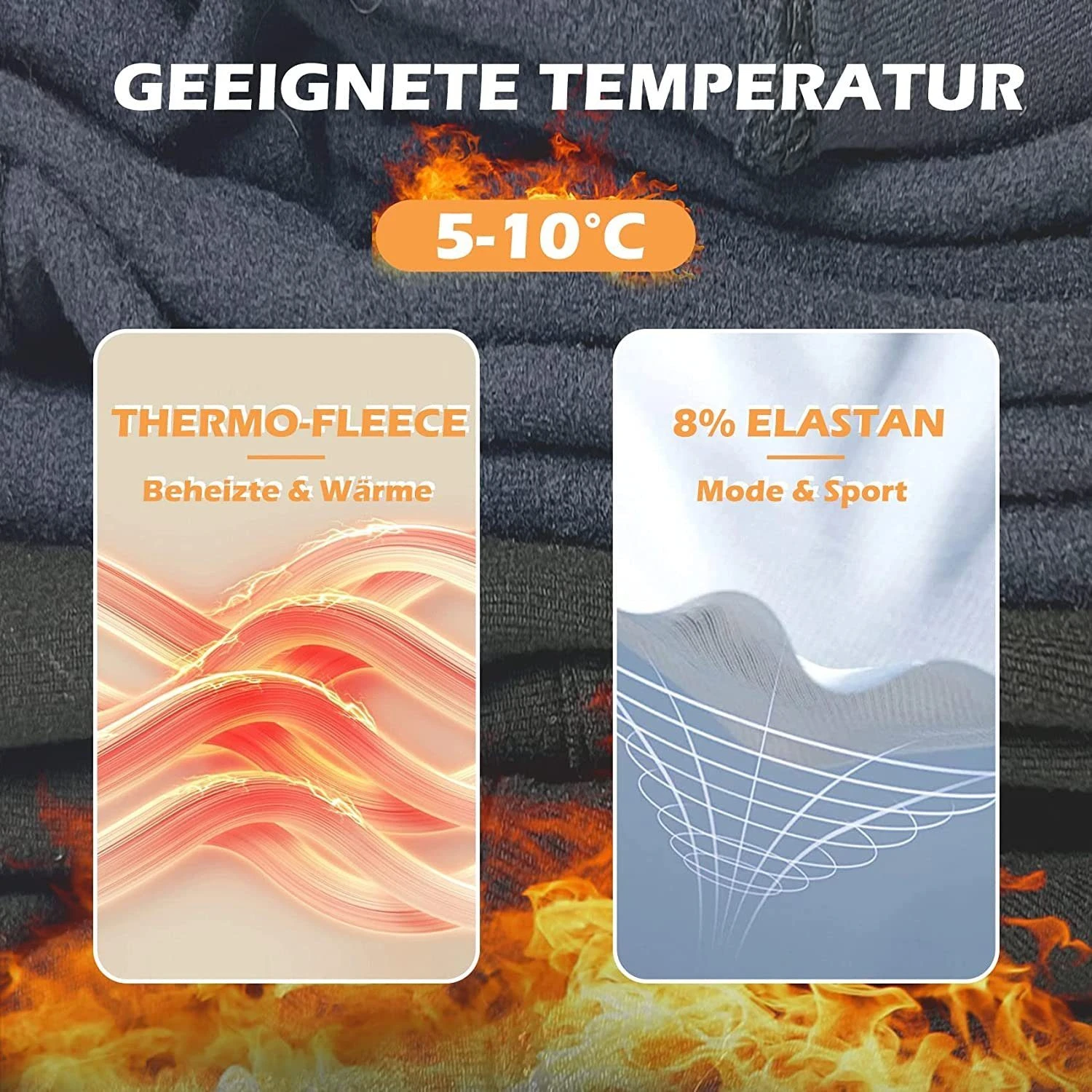 Favson Thermoleggings Damen Thermoleggins Gefütterte Leggings Dicke Strumpfhosen Winter Warm – Bild 3