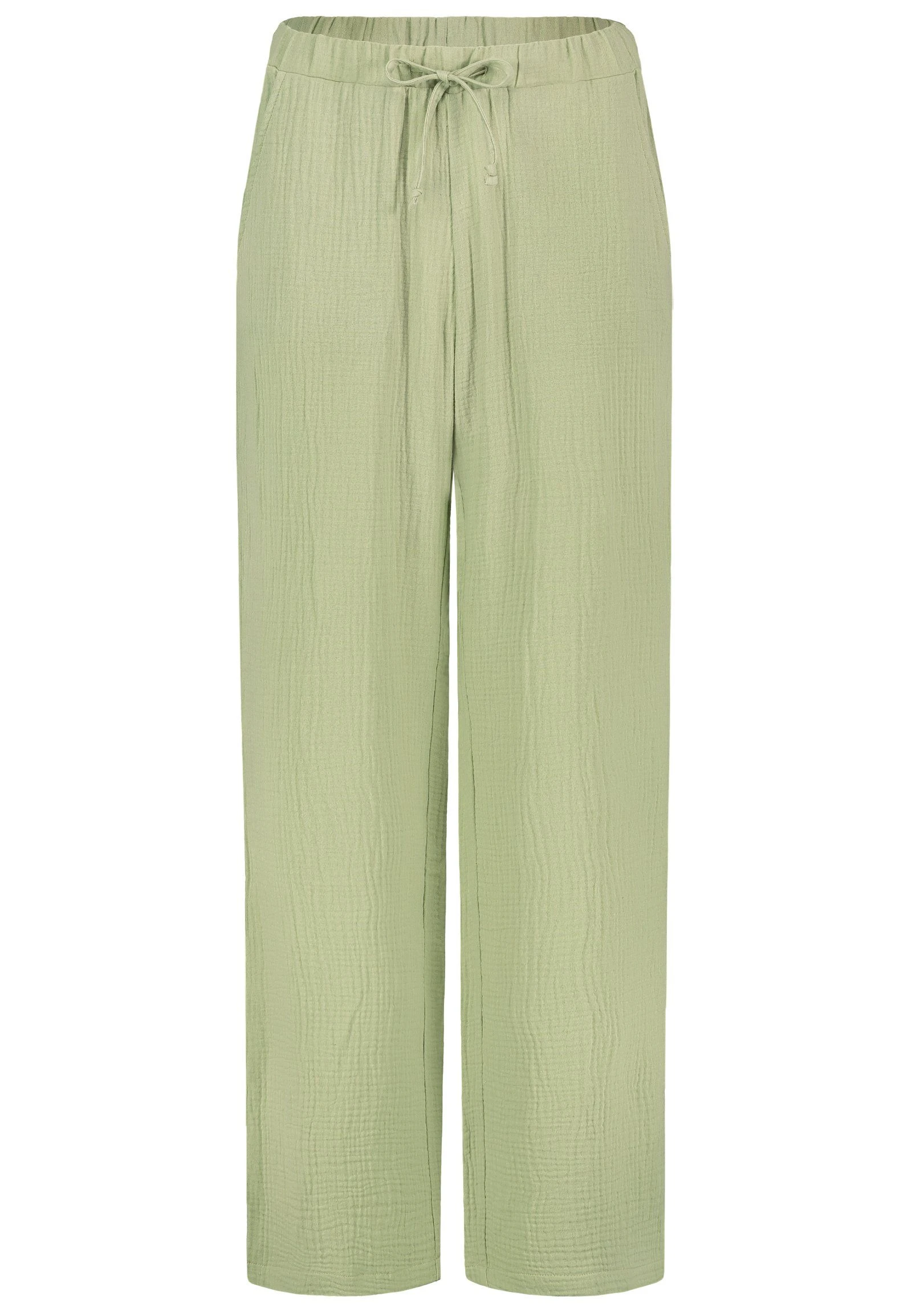 SUBLEVEL Stoffhose Lange Musselin Hose