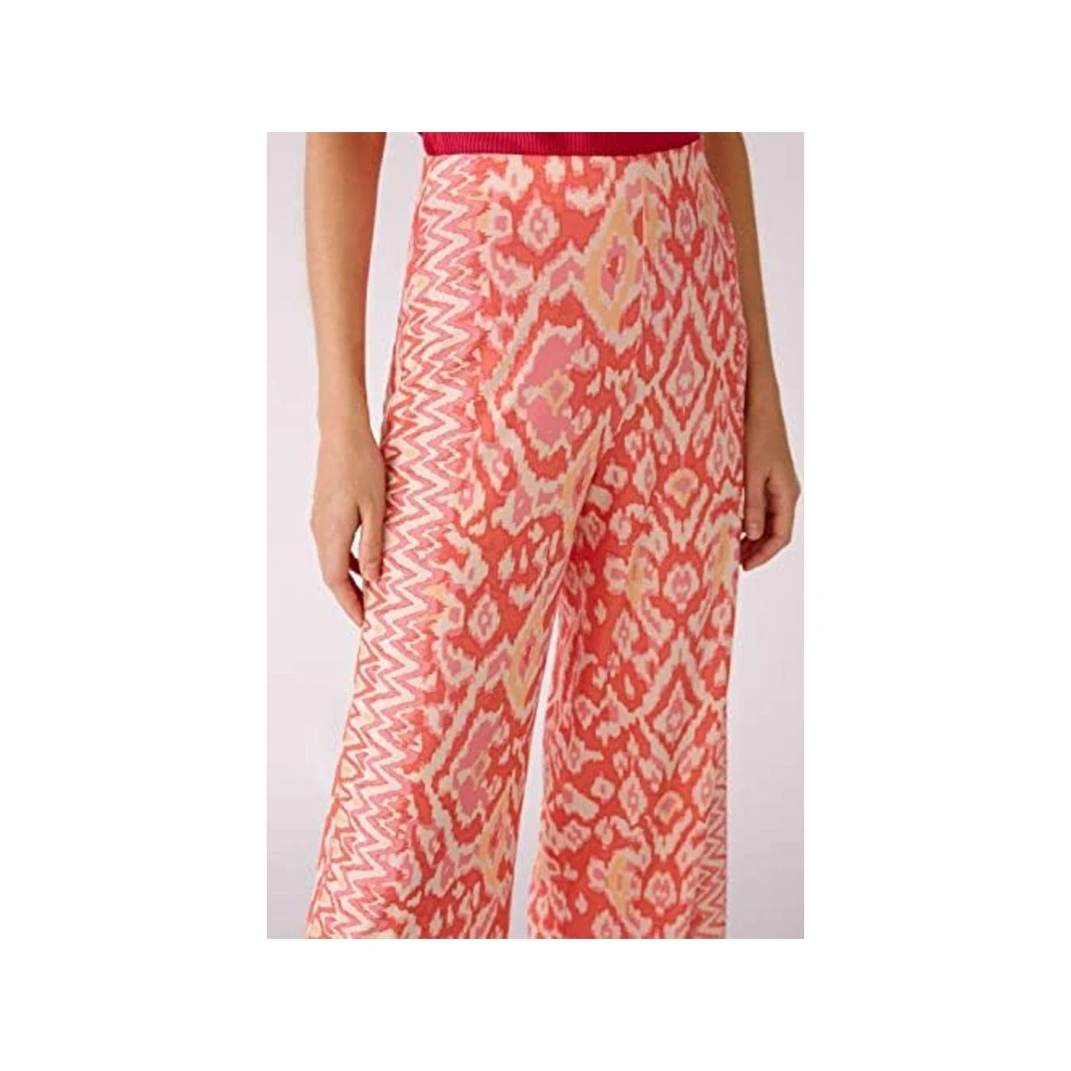 Oui Stoffhose Orange Regular (1-tlg) – Bild 6