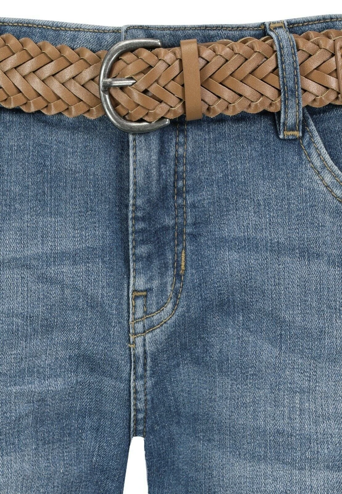 SUBLEVEL Bermudas Sublevel Damen Jeans Shorts Bermuda Kurze Hose Shorts Short Denim Stretch Denim – Bild 2