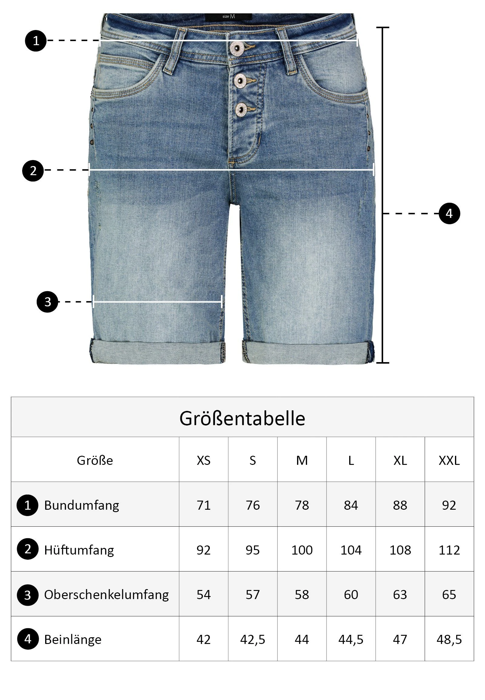 SUBLEVEL Jeansbermudas Kurze Jeanshose – Bild 5