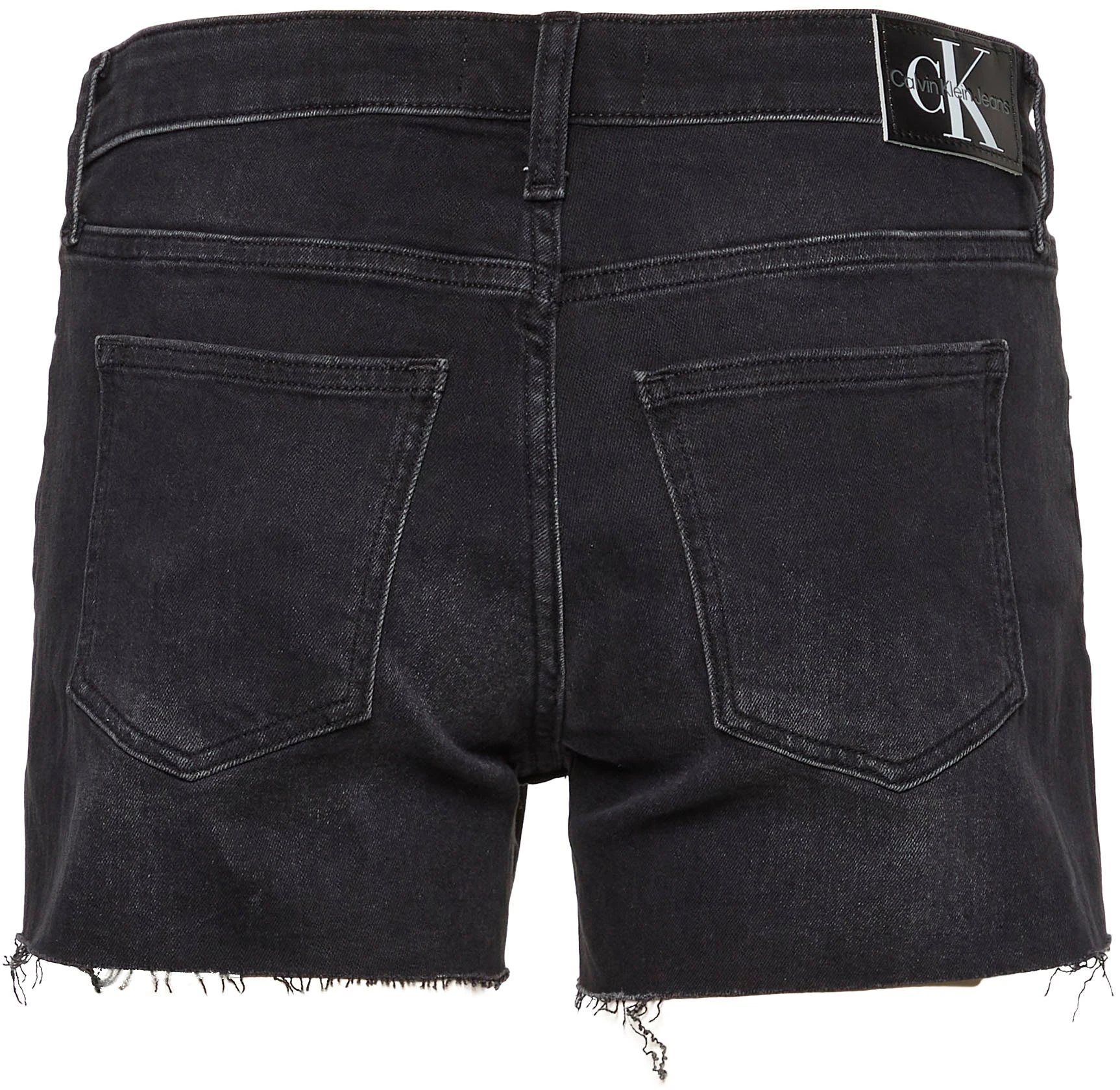 Calvin Klein Jeans Shorts MID RISE SHORT Mit Leicht Ausgefranstem Beinabschluss – Bild 6