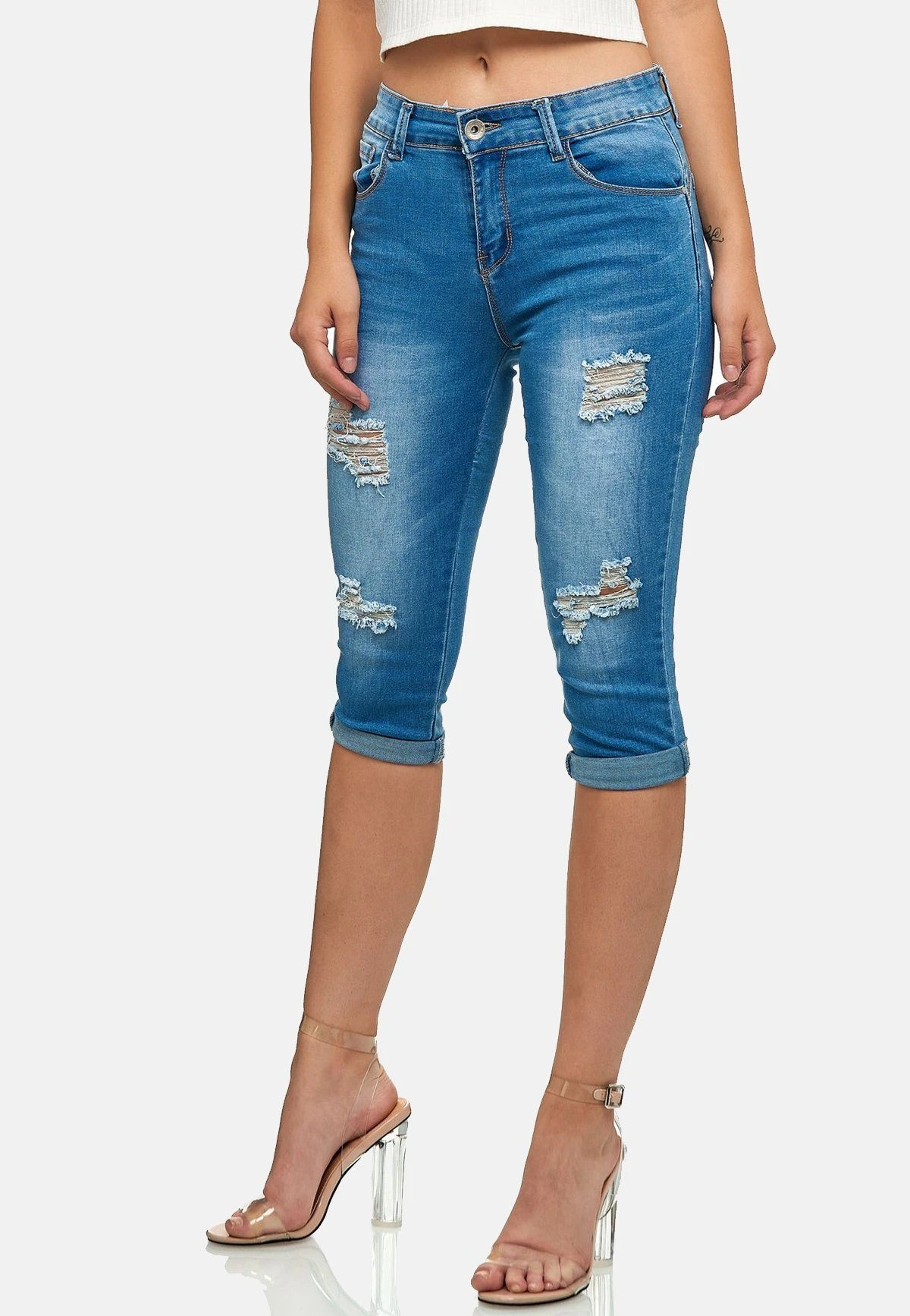 MiSS RJ Jeansshorts (1-tlg) 3316 In Blau