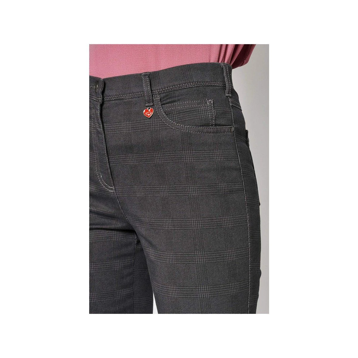 Relaxed By TONI Stoffhose Grau Regular (1-tlg) – Bild 5