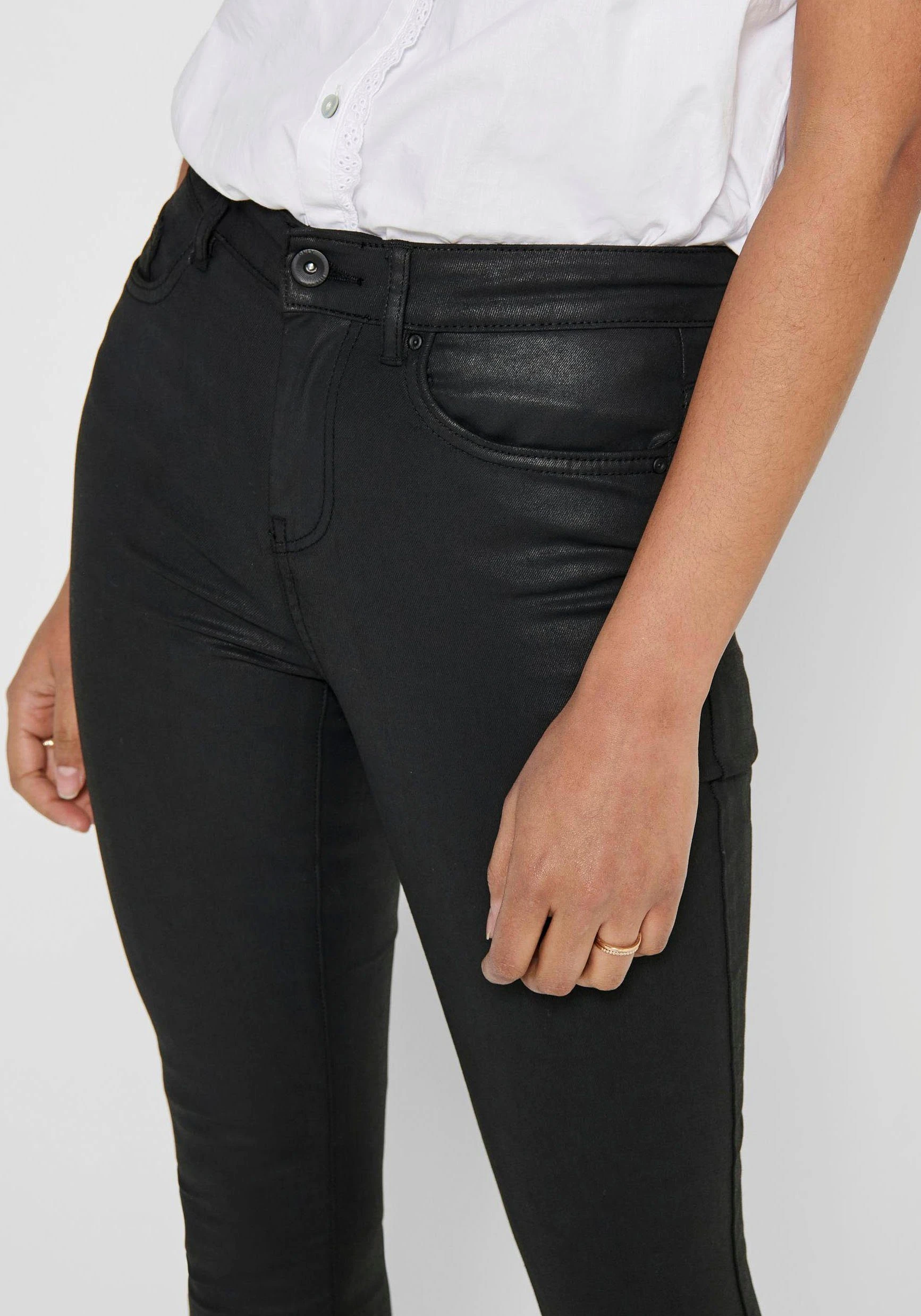 ONLY Lederimitathose ONLHUSH LIFE MID SK COATED PNT – Bild 2