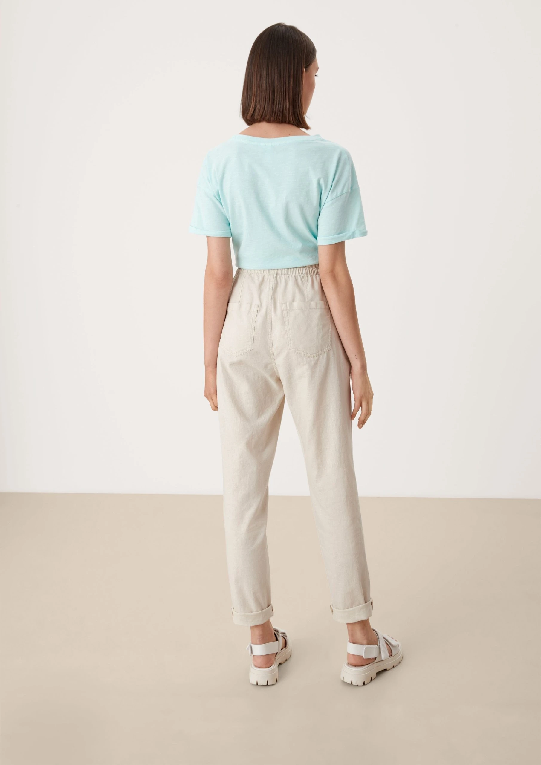 Q/S By S.Oliver Stoffhose »High-Waist-Hose Aus Leinenmix« (1-tlg) – Bild 7