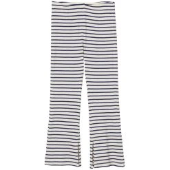 Marc O'Polo Leggings MARC O'POLO Flare-Ripp-Leggings Aus Stretchigem Lyocell - Blue Stripe