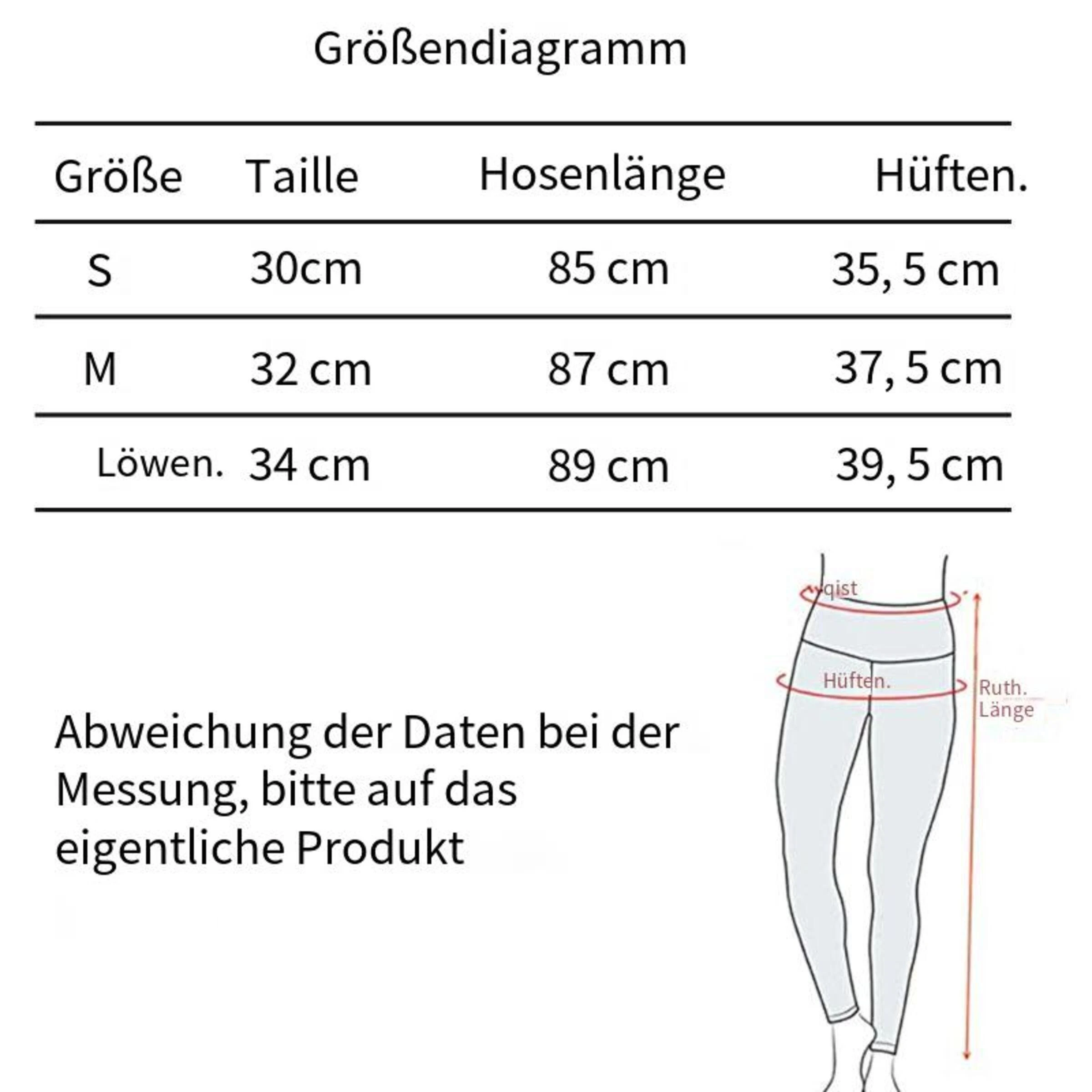 Mmgoqqt Leggings »Damen Sport Leggings, High Waist Push Up Boom Booty Leggings Mit Bauchkontrolle, Lange Sporthose Fitnesshose Yoga Leggings Für Damen Mädchen(L)« – Bild 5