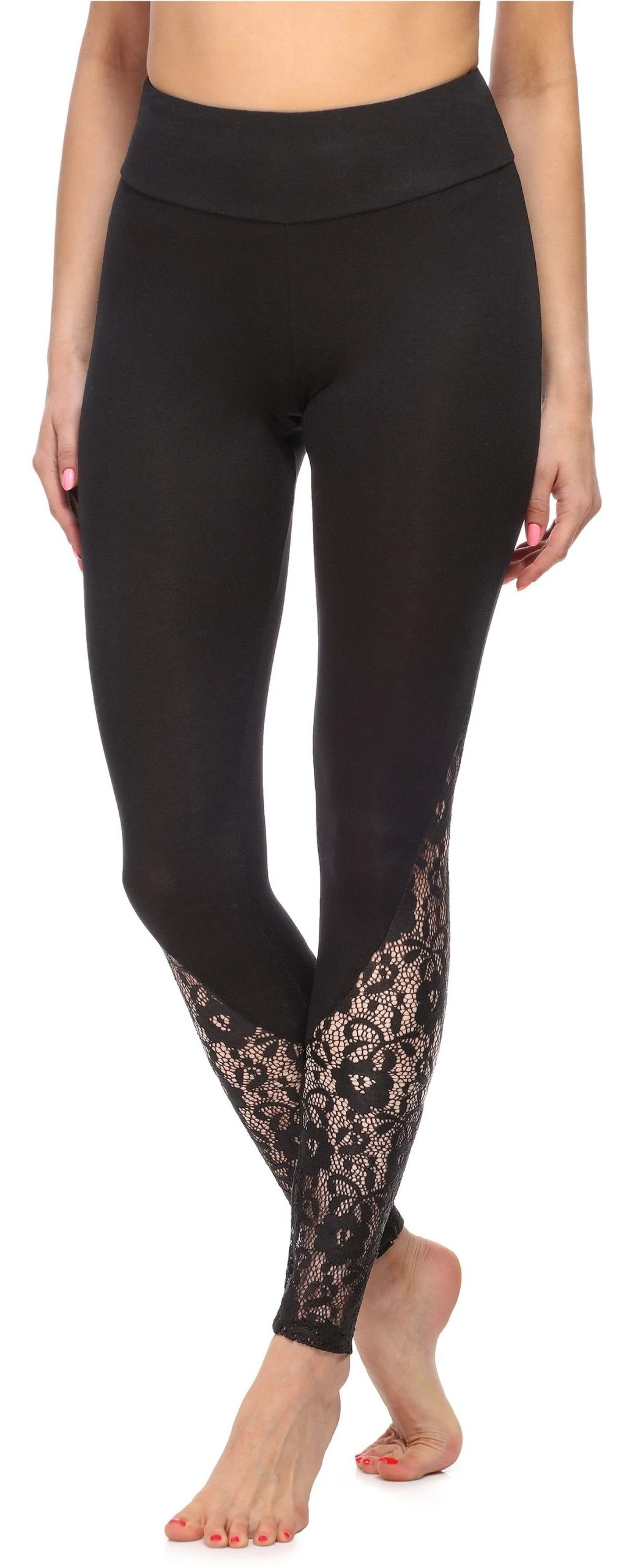 Merry Style Leggings Damen Lange Leggings Aus Viskose MS10-306 (1-tlg) Elastischer Bund – Bild 3