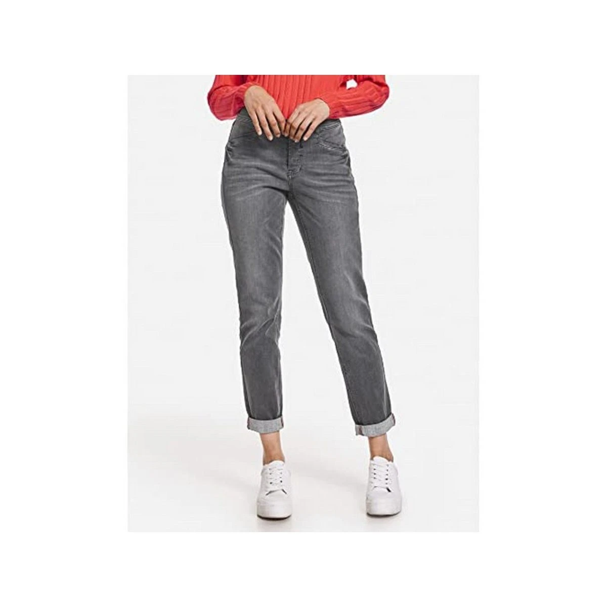 Taifun Stoffhose Grau Regular (1-tlg) – Bild 4