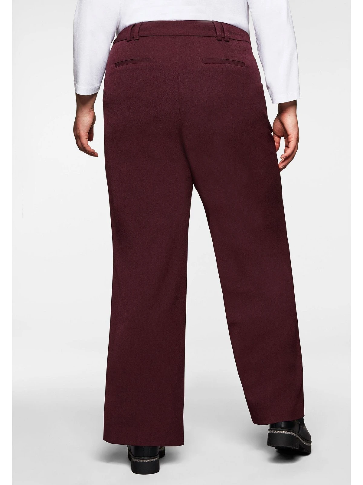 Sheego Stoffhose »Hose« »Die Weite« Mit Asymmetrischem Verschluss – Bild 2