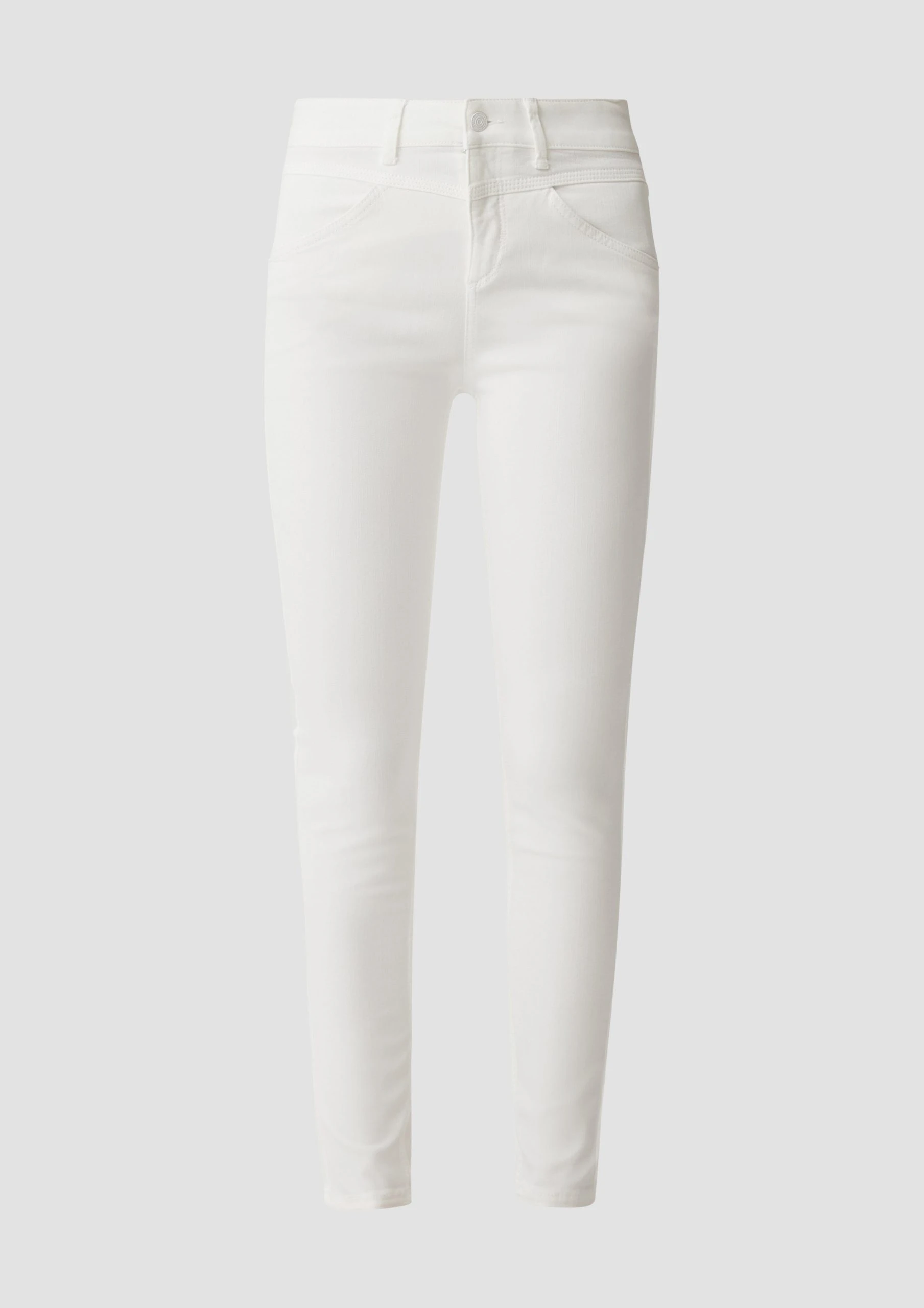 Comma Casual Identity Stoffhose Super Skinny Fit: Hose Mit Sattelbund Garment Dye – Bild 3