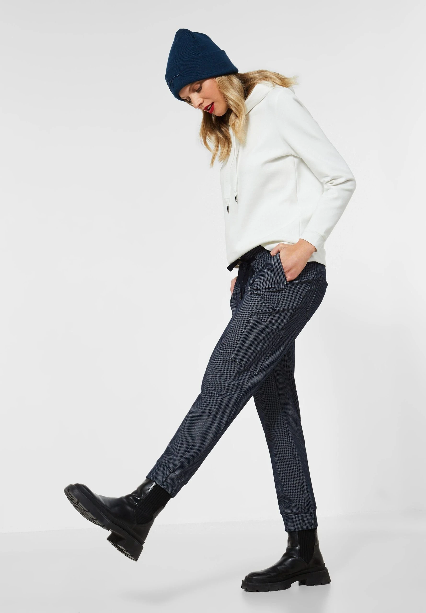 STREET ONE Stoffhose Elastikbund Mit Tunnelzug – Bild 3