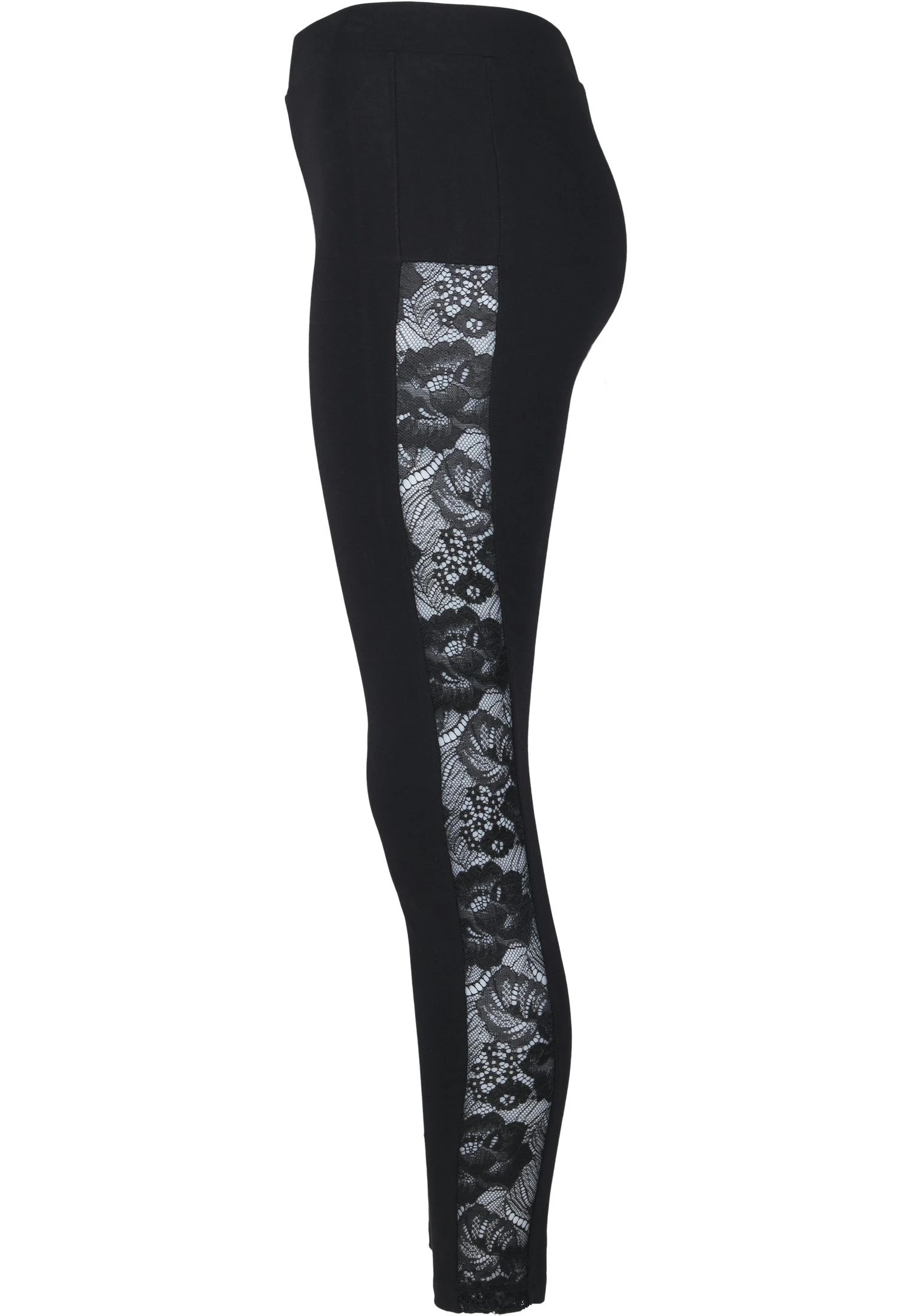 URBAN CLASSICS Leggings Urban Classics Damen Ladies Lace Striped Leggings (1-tlg) – Bild 9