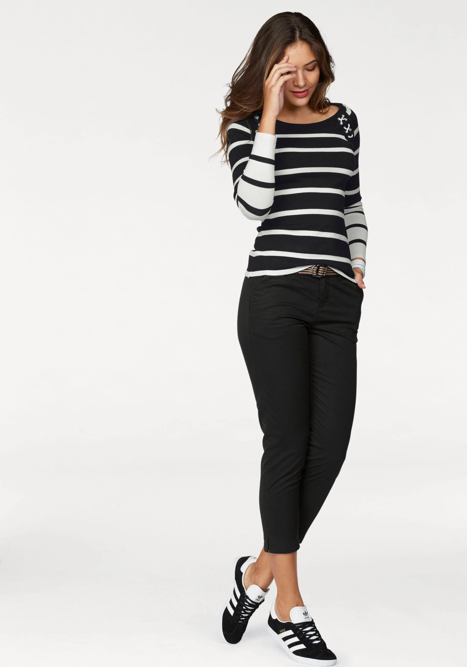 TOM TAILOR Polo Team 7/8-Hose (2-tlg., Mit Gürtel) In Klassischer Chinoform – Bild 4