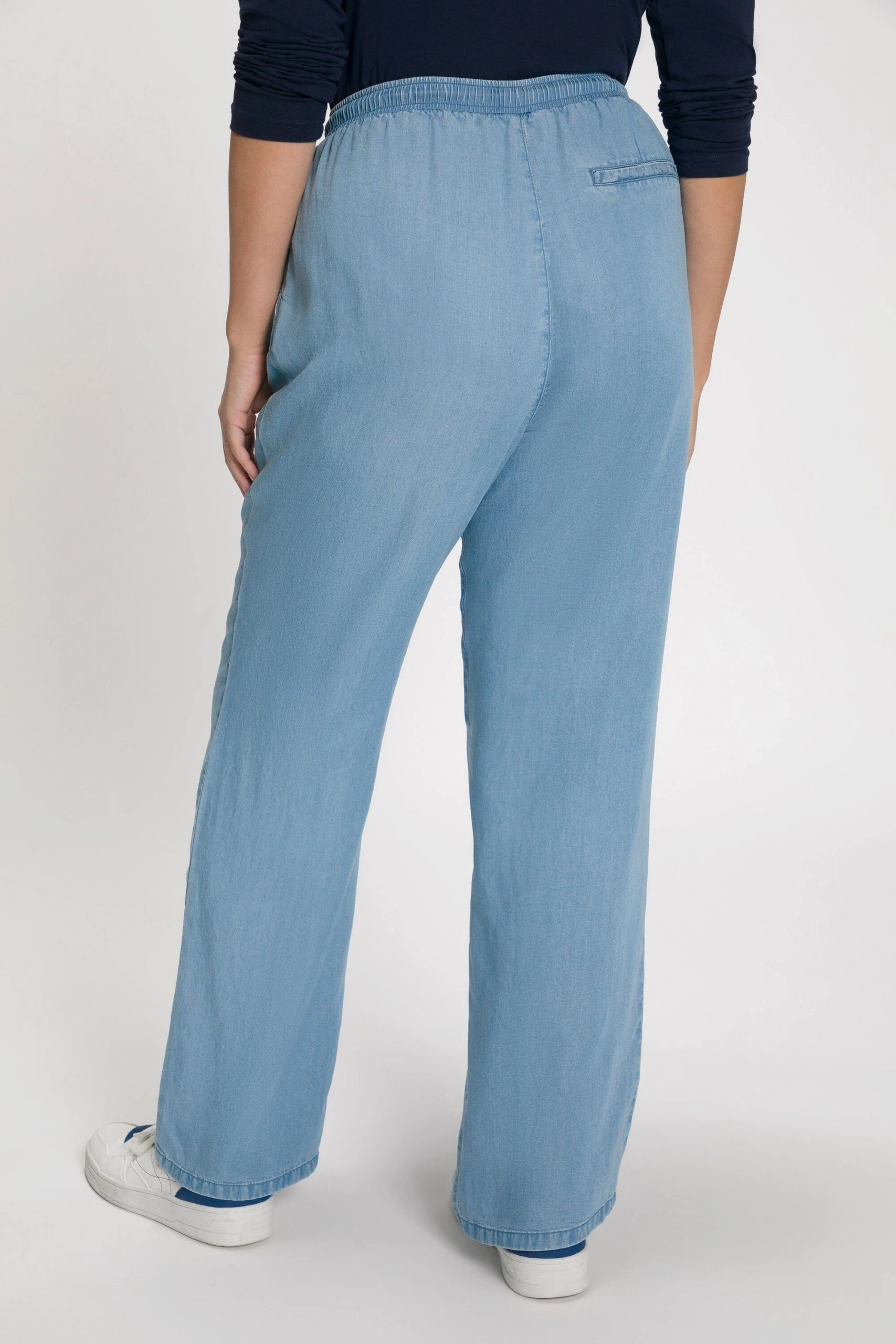 Ulla Popken Funktionshose »Jeans Rose Weites Gerades Bein Elastikbund Lyocell« – Bild 2