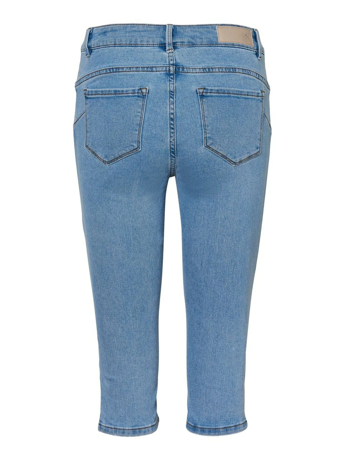 Vero Moda Caprihose »VMHOT SEVEN NW DNM SLIT KNICKER MIX GA - 10193077« (1-tlg) 4101 In Hellblau – Bild 7