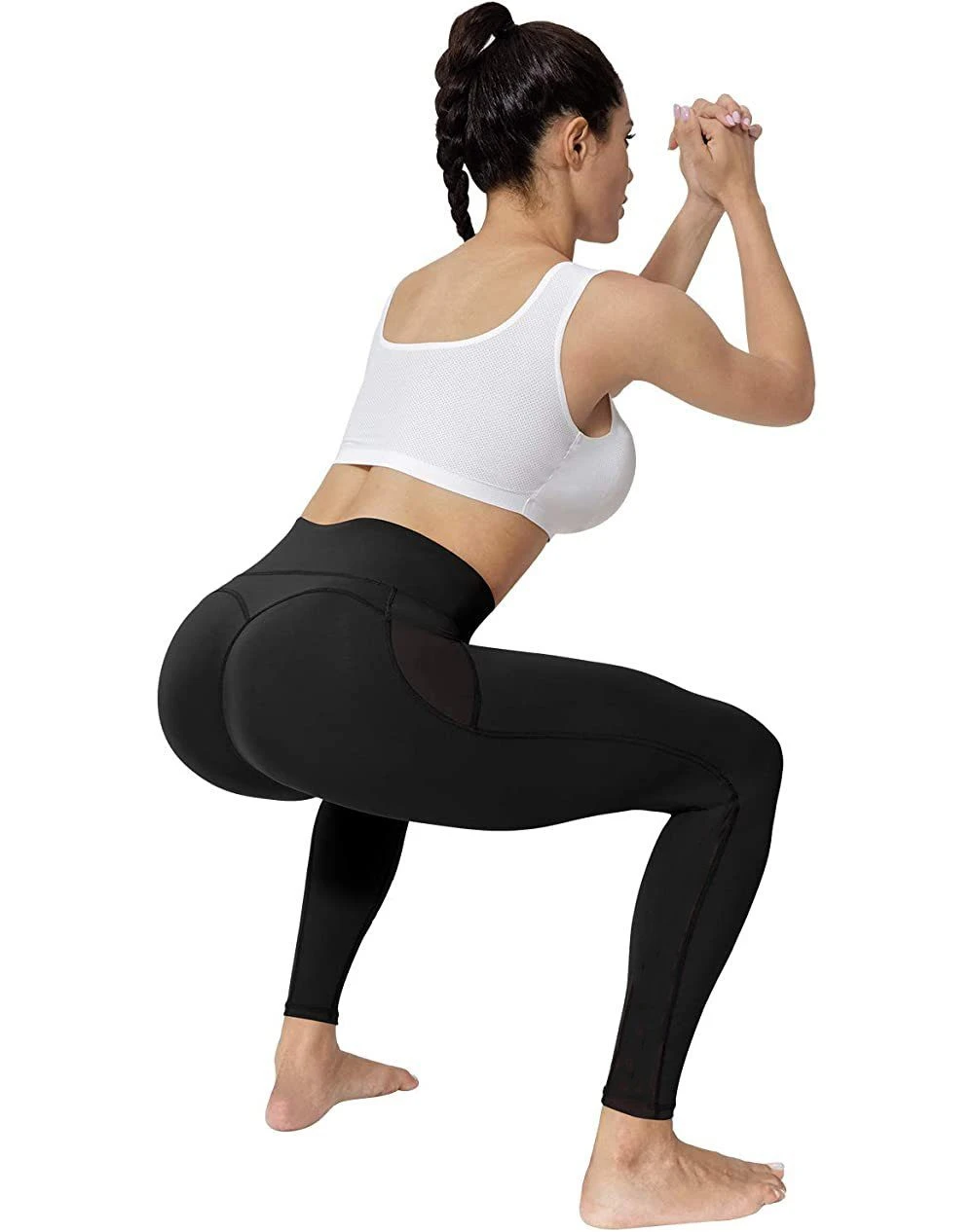 Mutoy Leggings Sport Leggings Damen,Trainingstights,Fitness Sporthose Mit Tasche (blickdichter Stretch, Bauchkontrolle, Stretchhose Für Training, Fitnessstudio Oder Yoga) – Bild 5