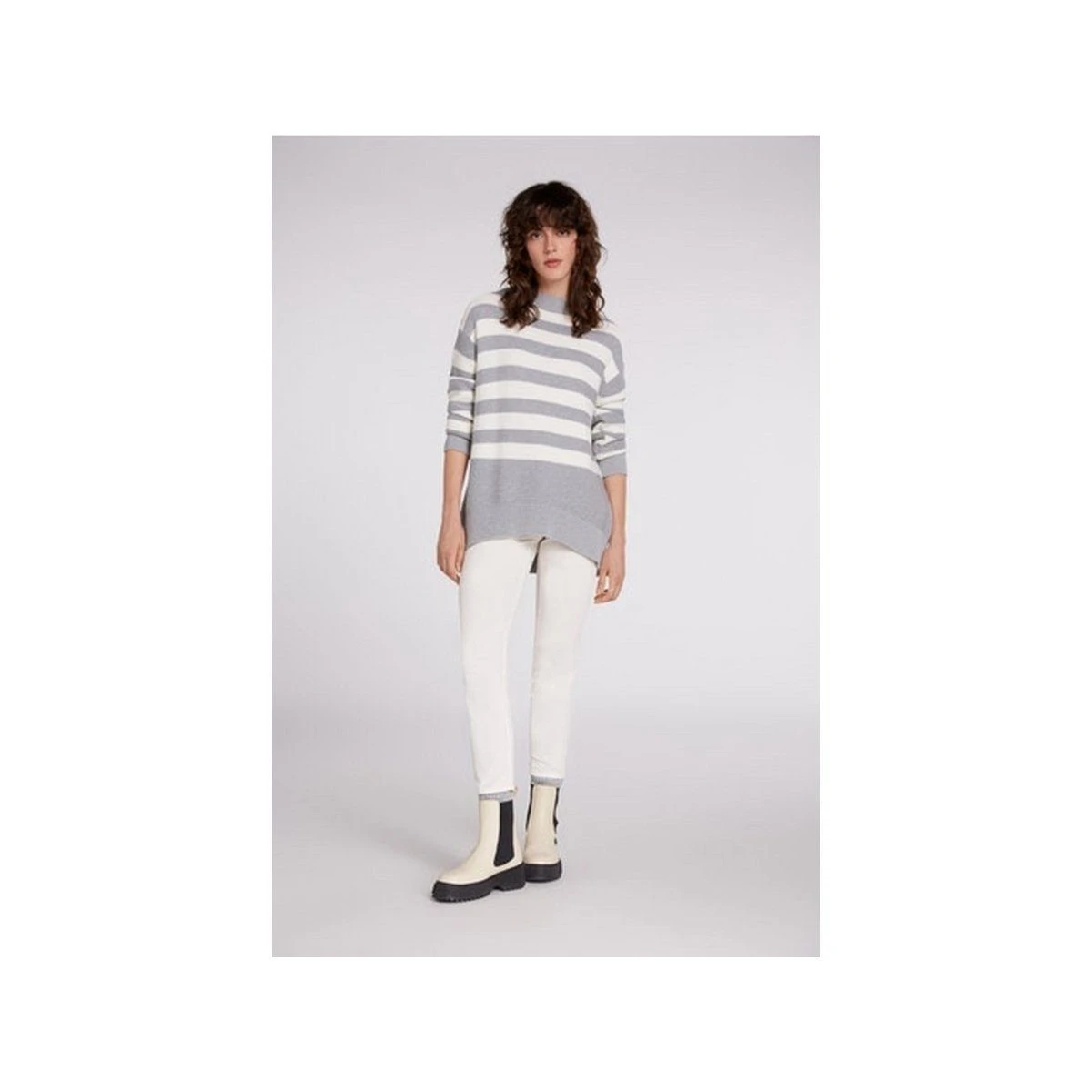 Oui Leggings Offwhite Regular (1-tlg) – Bild 2