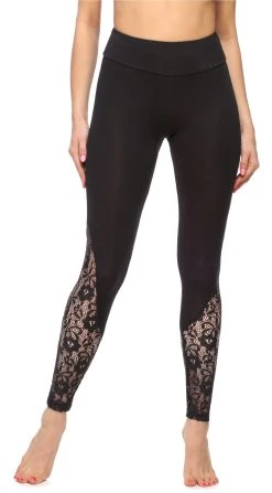 Merry Style Leggings Damen Lange Leggings Aus Viskose MS10-306 (1-tlg) Elastischer Bund