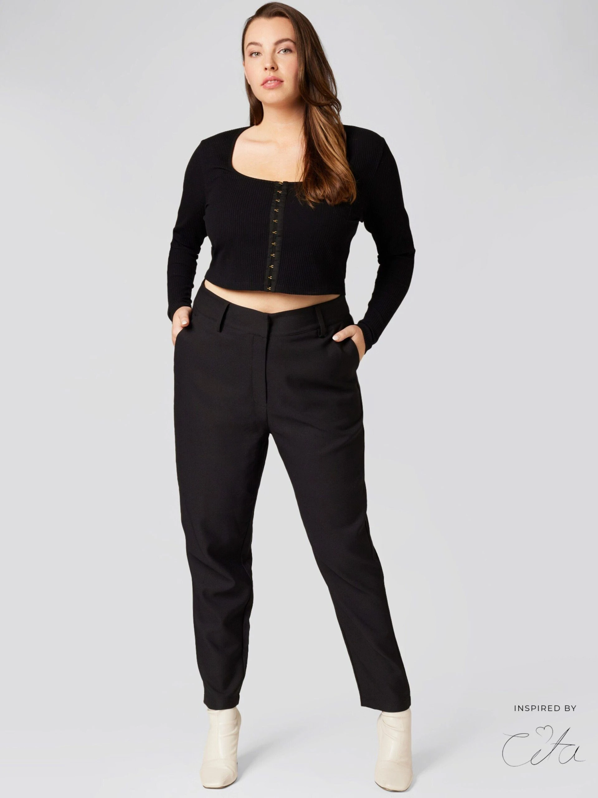 Guido Maria Kretschmer Curvy Collection Stoffhose Samara (1-tlg) – Bild 4