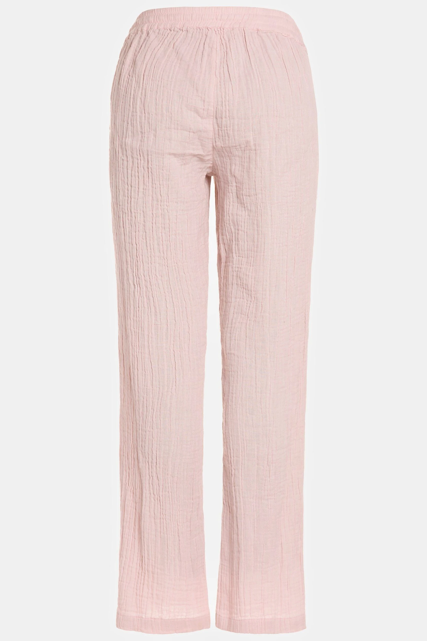 Gina Laura Funktionshose Hose Weites Bein Breiter Bund Schnürung – Bild 4