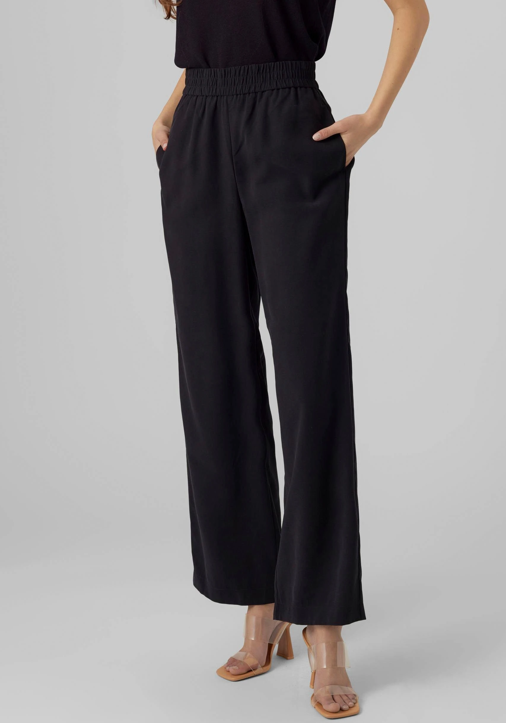 Vero Moda Schlupfhose VMCARMEN HW WIDE PULL-ON PANT NOOS