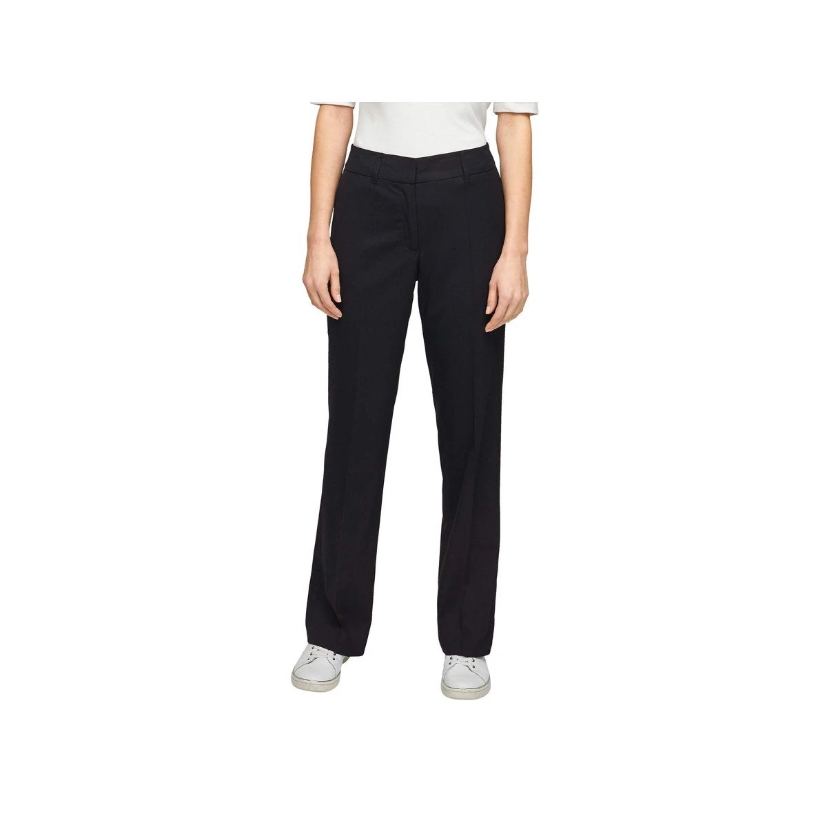 S.Oliver Stoffhose Marineblau Regular (1-tlg)