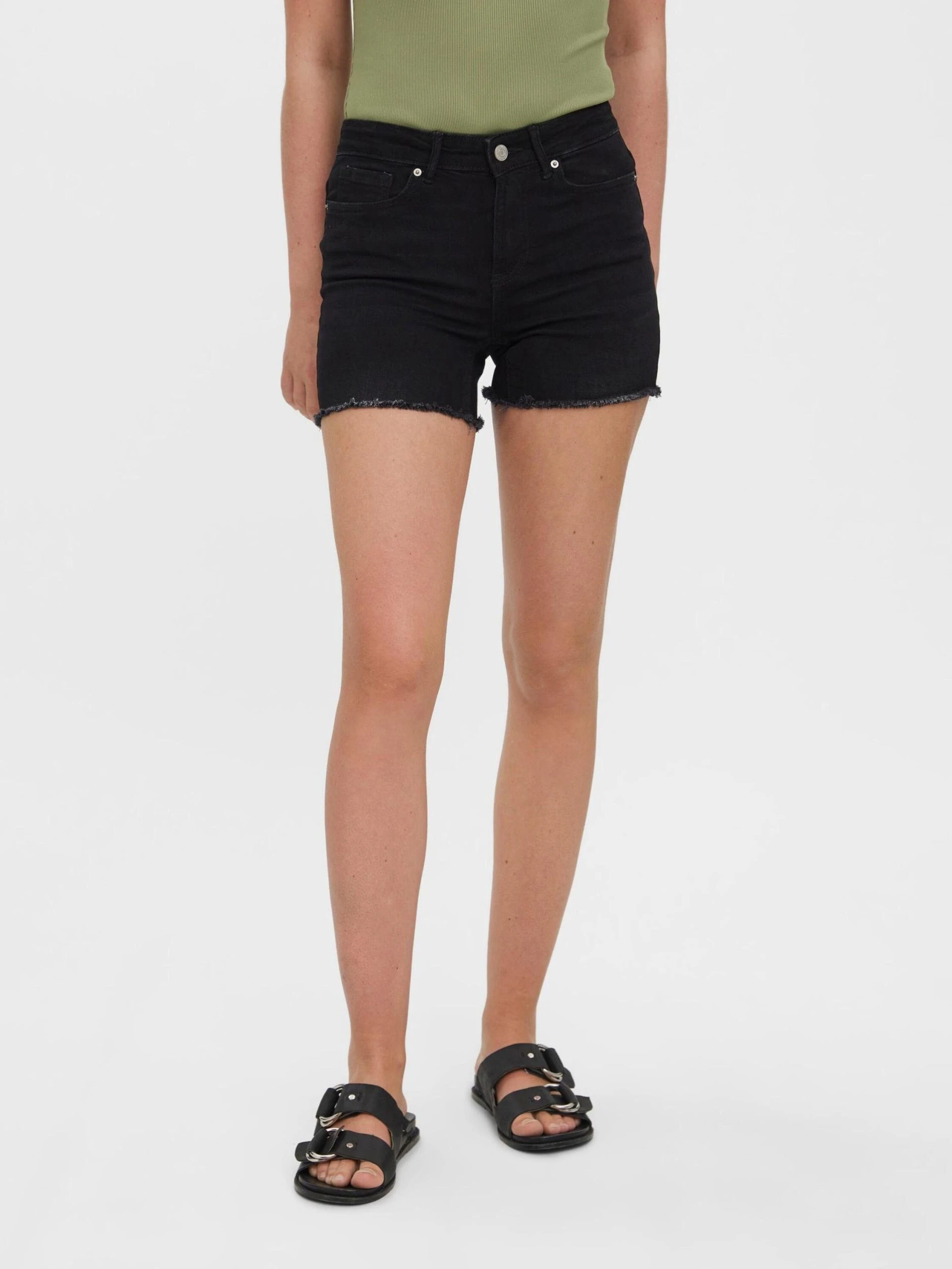 Vero Moda Jeansshorts Peach (1-tlg) – Bild 6